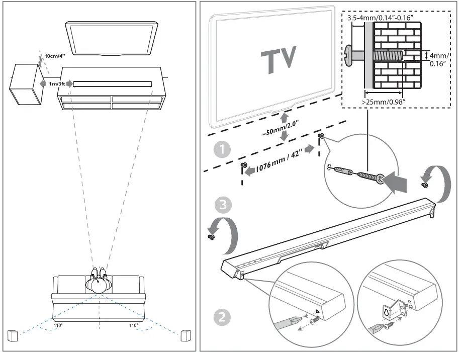 PHILIPS TAB8967 5.1.2 Channel Soundbar with Wireless Subwoofer-4