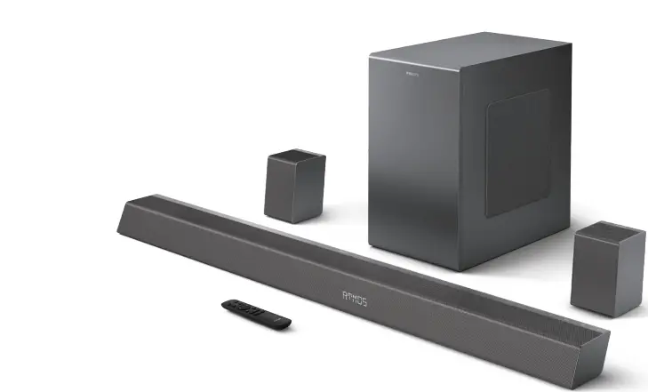 PHILIPS TAB8967 5.1.2 Channel Soundbar with Wireless Subwoofer-product
