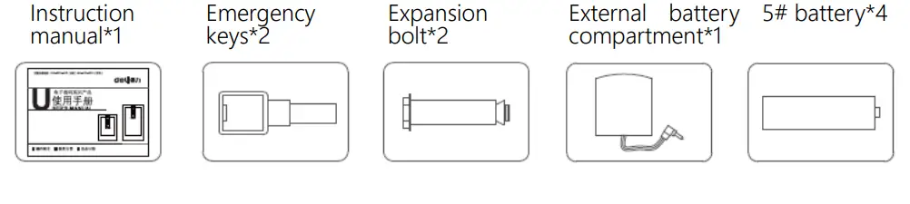 deli 4045ES Electronic Password Safe Deposit Box fig 1