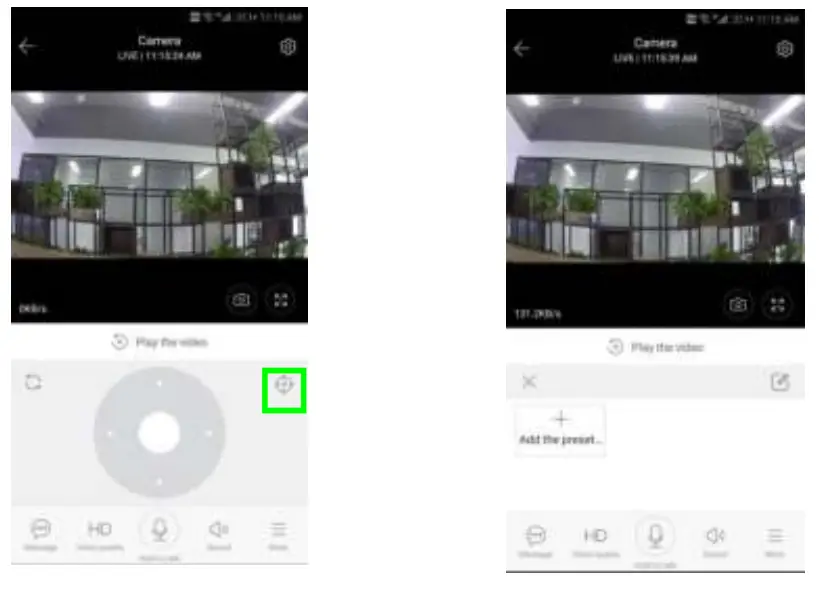 amazon Cloud WiFi Camera - Add the preset