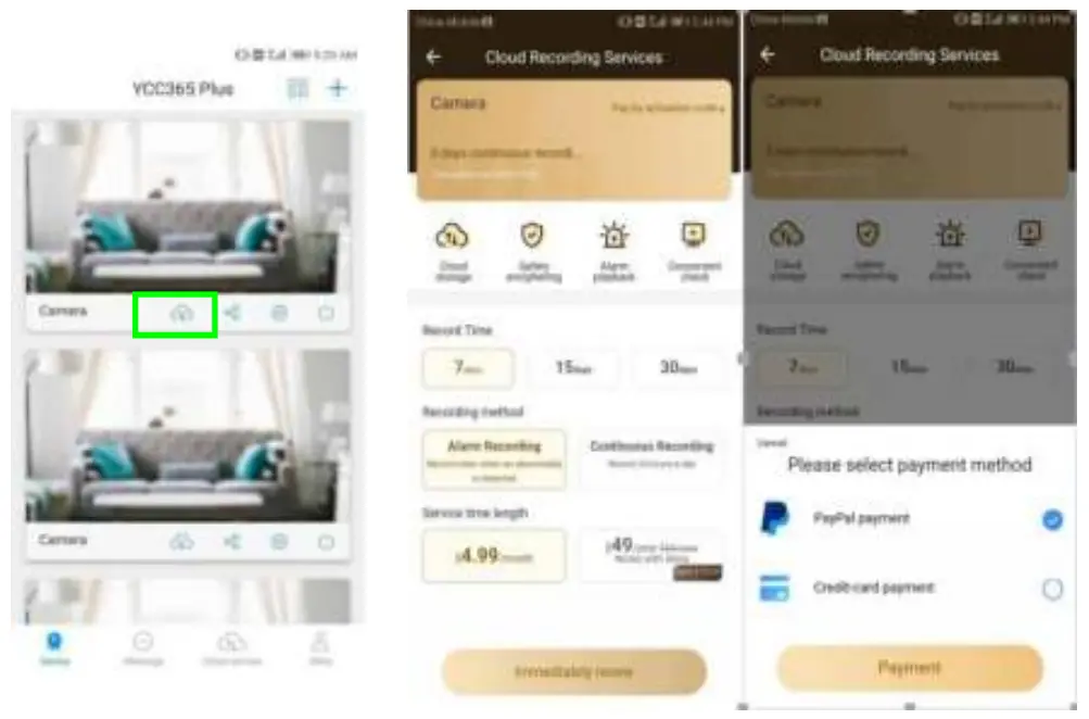 amazon Cloud WiFi Camera - Cloud Storage service