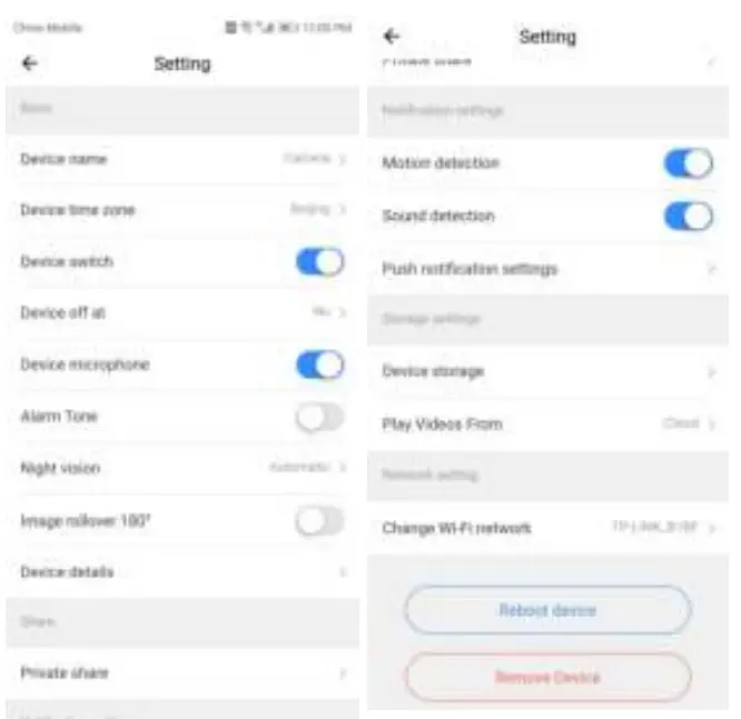 amazon Cloud WiFi Camera - Other functions settings