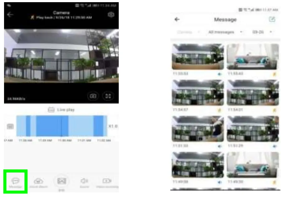 amazon Cloud WiFi Camera - view the alarm video