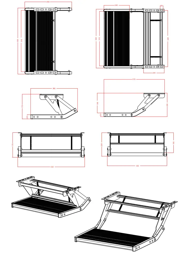 AUSSIE TRAVELLER 40600000002000 Drop Down Single and Double Manual Steps - fig 2