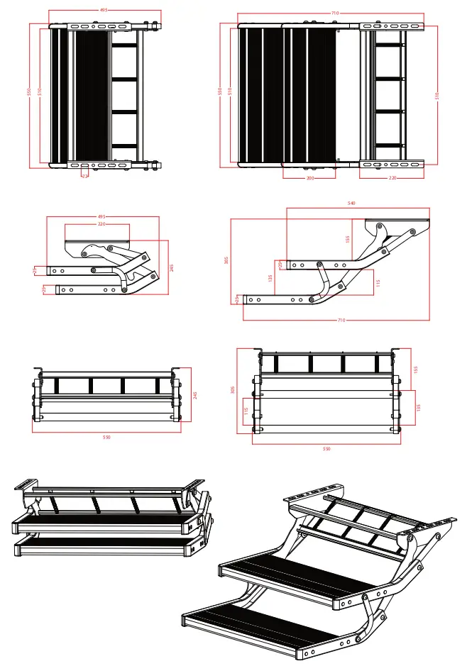 AUSSIE TRAVELLER 40600000002000 Drop Down Single and Double Manual Steps - fig 3