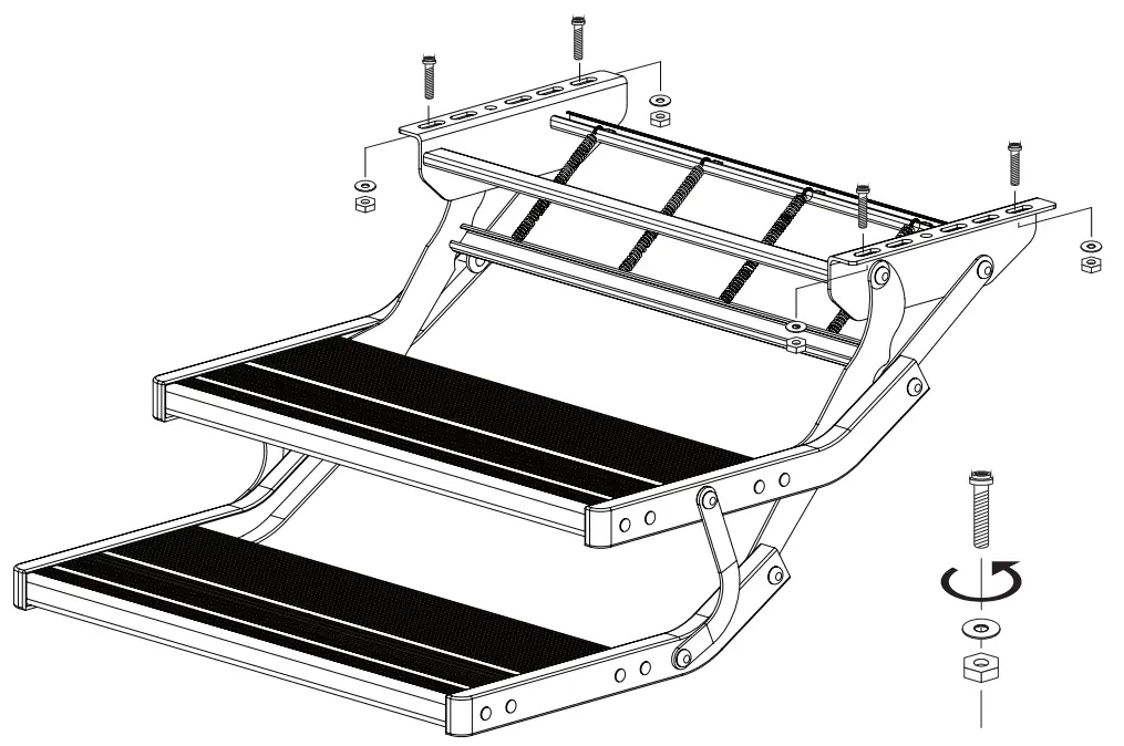 AUSSIE TRAVELLER 40600000002000 Drop Down Single and Double Manual Steps - fig