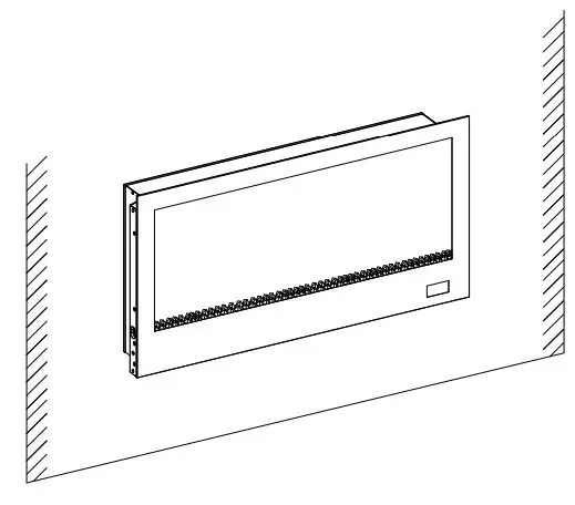 HOME DECORATORS COLLECTION SP6849 36 Inch Infrared Wall Mount Electric Fireplace - Installation