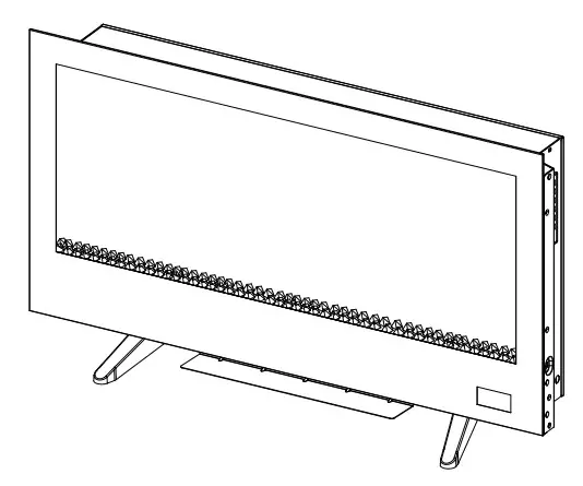 HOME DECORATORS COLLECTION SP6849 36 Inch Infrared Wall Mount Electric Fireplace