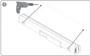 mount the soundbar on the wall