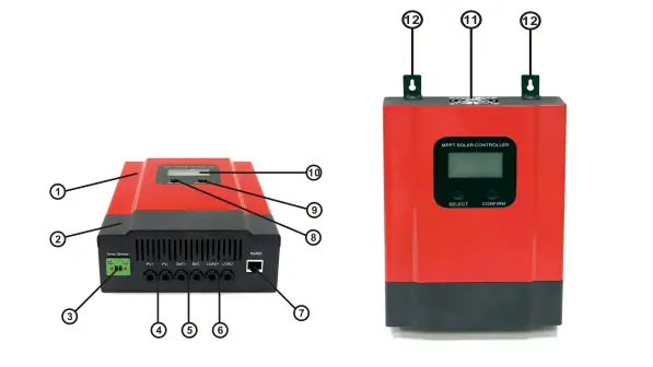 Controllers Series 20A MPPT Solar Charge Controller fig (4)