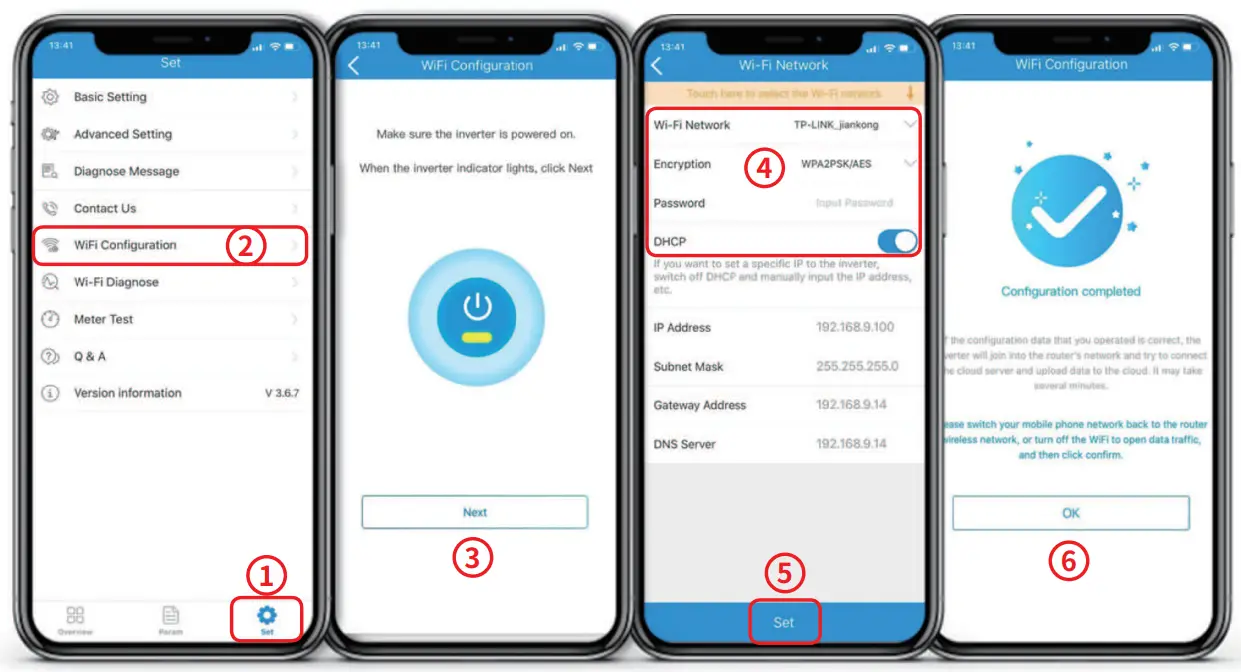GOODWE PV Master App - Configuration