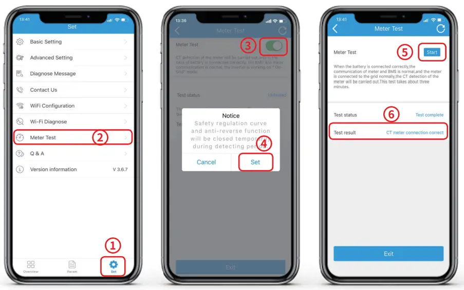 GOODWE PV Master App - METER DETECTION