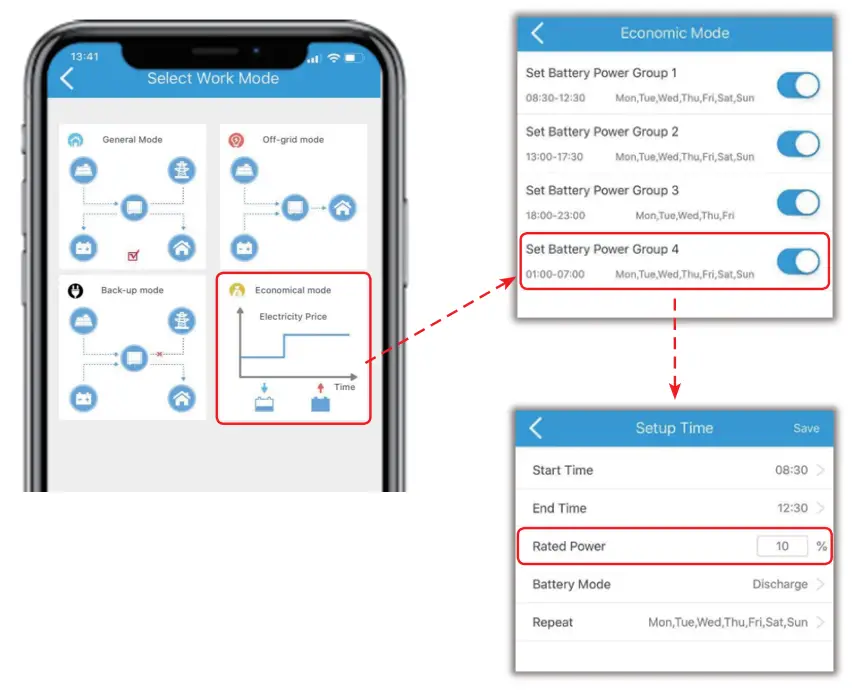 GOODWE PV Master App - Rated Power