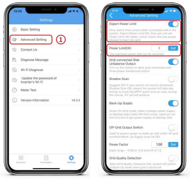 GOODWE PV Master App - means the max