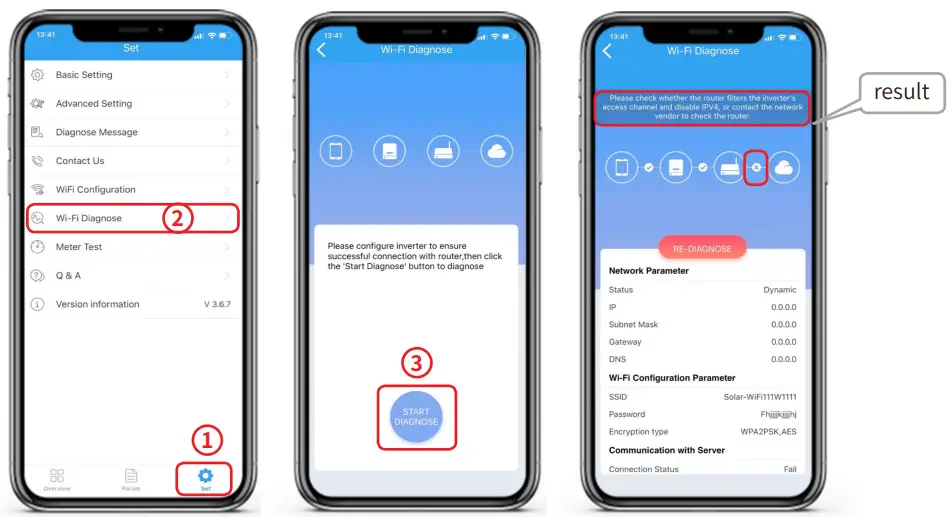 GOODWE PV Master App - troubleshooting suggestions