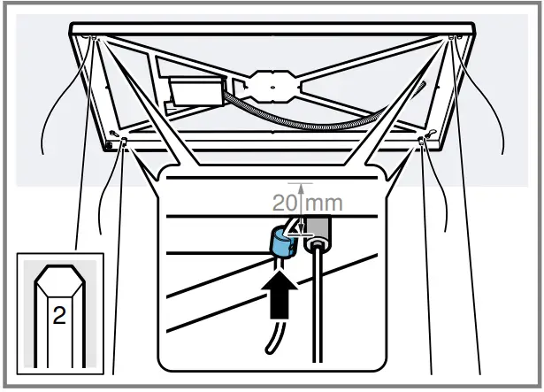 GAGGENAU AC270101 Ceiling Mounted Ventilation System - Connecting the appliance 7