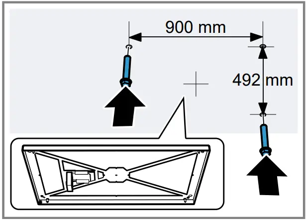 GAGGENAU AC270101 Ceiling Mounted Ventilation System - Fitting the frame