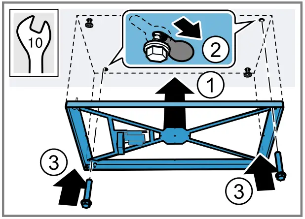 GAGGENAU AC270101 Ceiling Mounted Ventilation System - Safety clearances 1