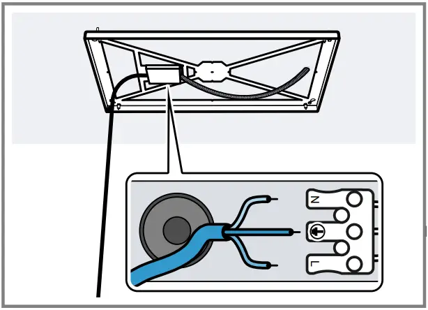GAGGENAU AC270101 Ceiling Mounted Ventilation System - strain relief