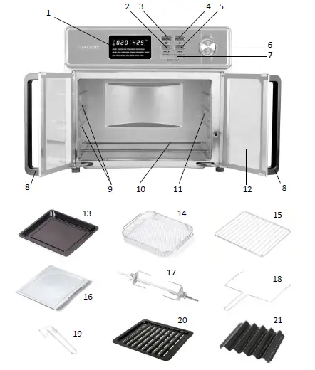 KALORIK-120V~60Hz-MAXX-AIR FRYER-OVEN-fig-1