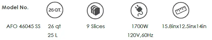 KALORIK-120V~60Hz-MAXX-AIR FRYER-OVEN-fig-2