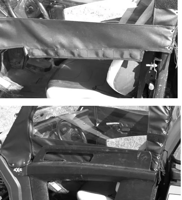 FALCON RIDGE JD-850i-DRW01 John Deere Gator RSX 850i Soft Door Rear Window Combo-fig4