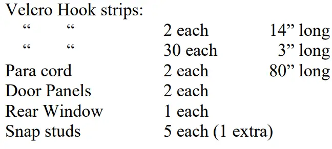 FALCON RIDGE JD-850i-DRW01 John Deere Gator RSX 850i Soft Door Rear Window Combo-fig7