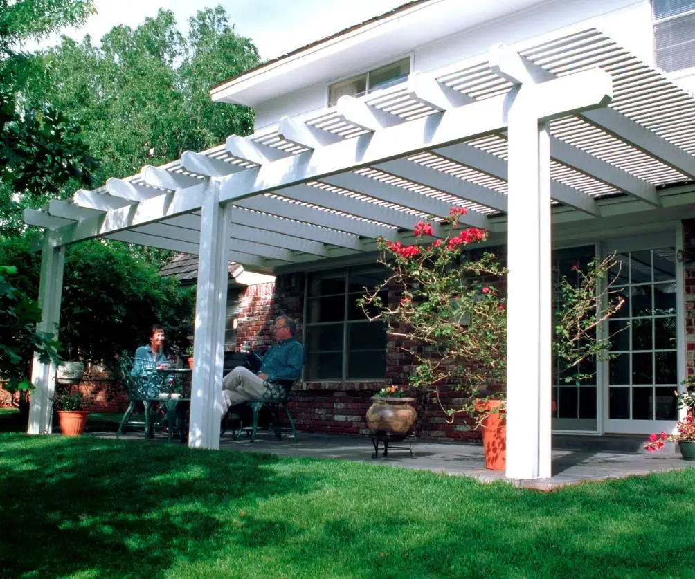 HERITAGE PATIOS Open Lattice Pergola Patio Cover -