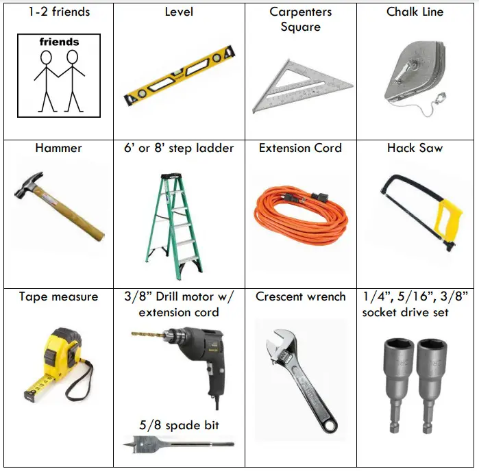 HERITAGE PATIOS Open Lattice Pergola Patio Cover -TOOLS