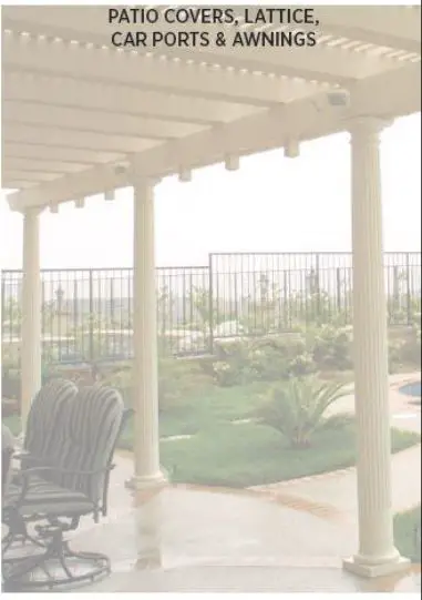 HERITAGE PATIOS Open Lattice Pergola Patio Cover -warnty photo