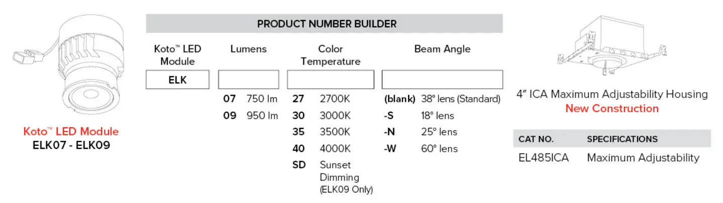 ELCO Lighting ELK430B 4 Inch Pex Round Trimless Adjustable Smooth Reflector Trim - 1