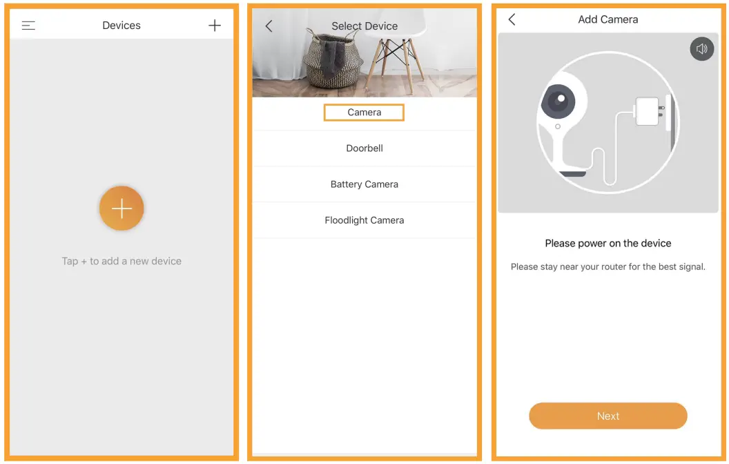 Camera configuration