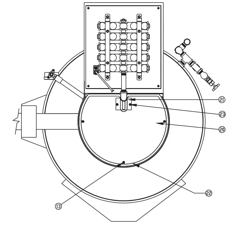 groen DH-20C 20 Gallon Steam Jacketed Tilting Kettle - Figure 10