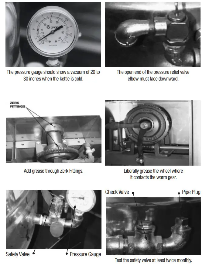 groen DH-20C 20 Gallon Steam Jacketed Tilting Kettle - Figure 5