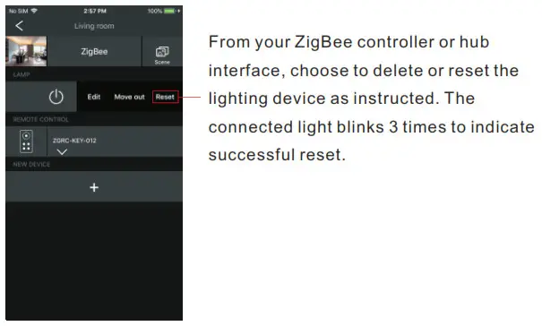 ZigBee AC 2-Gang In-Wall Switch SR-ZG9101SAC - Removed from a Zigbee Network through