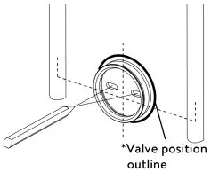 Valve position outline