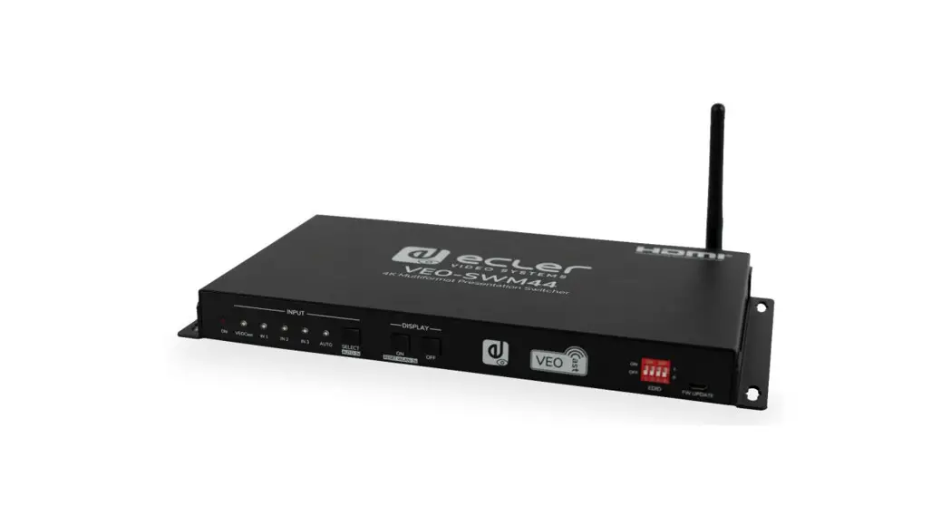 Ecler Veo-swm44 Switcher 4k 4x1 Presentation Switcher User Manual