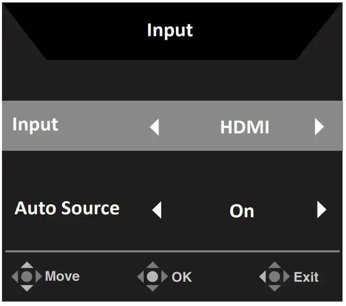 Selecting the input