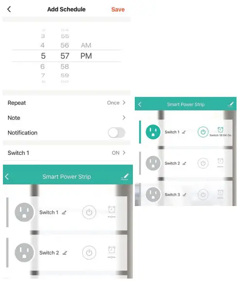 anko 42998310 Smart Powerboard - ext to each switch