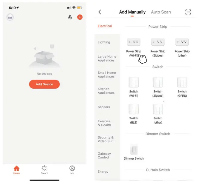 anko 42998310 Smart Powerboard - right corner to add devic