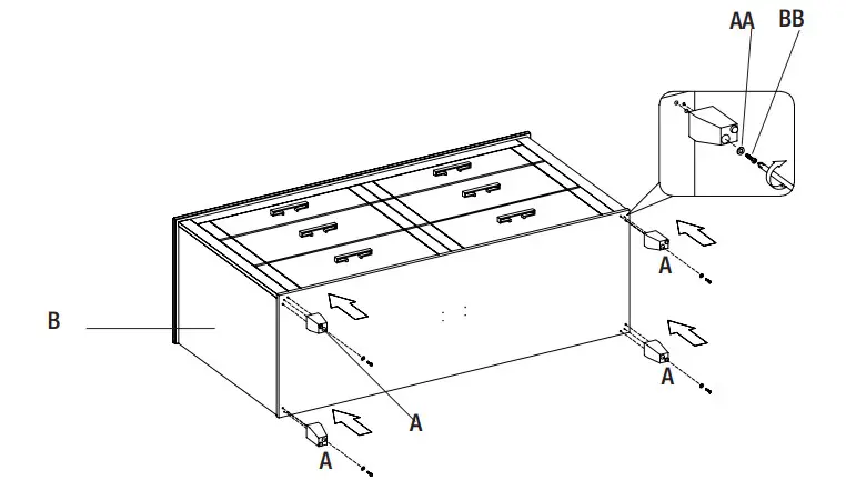 GLACIER BAY 60BV35083 60 Inch Farmhouse Bath Vanity - Figure 4
