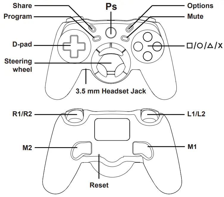 VISION 2610 Wireless PS4 Controller