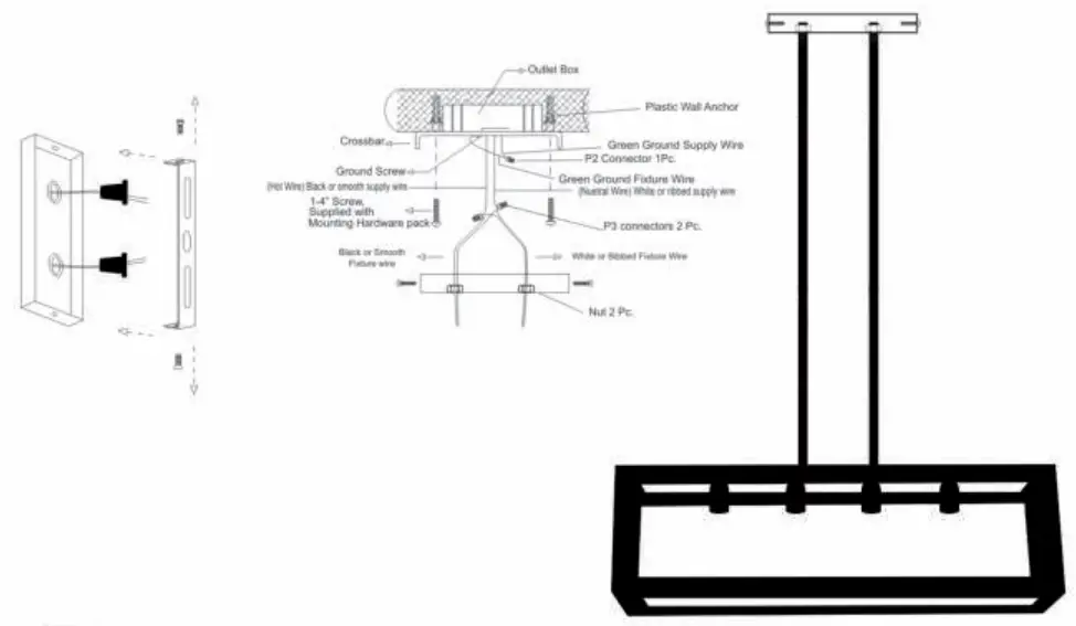 ASHLEY L000588 Jodene Pendant Light - Fig 1