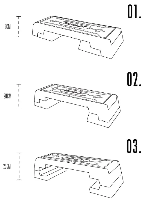Reebok RAP-11150 RD Step Stand Original Exercise Machine 2