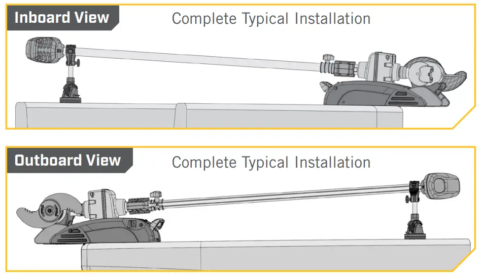 MINN KOTA 1862051 MKA-55 Bow Mount Stabilizer Kit - fig 2
