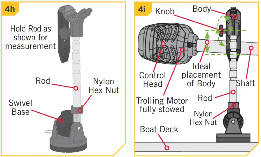 MINN KOTA 1862051 MKA-55 Bow Mount Stabilizer Kit - fig 7