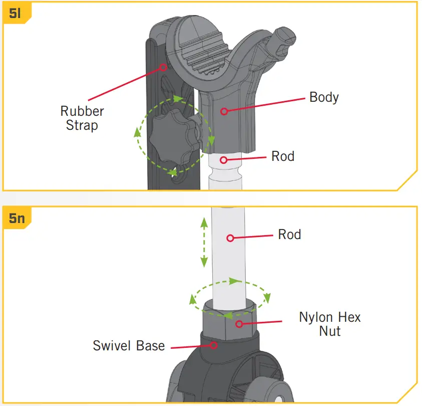 MINN KOTA 1862051 MKA-55 Bow Mount Stabilizer Kit - fig 9