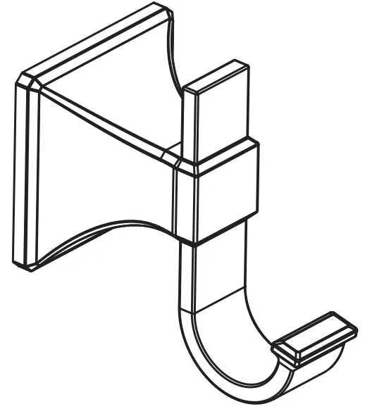 GLACIER BAY BTH-003-286-BN Winstead Robe Hook Brushed Nickel