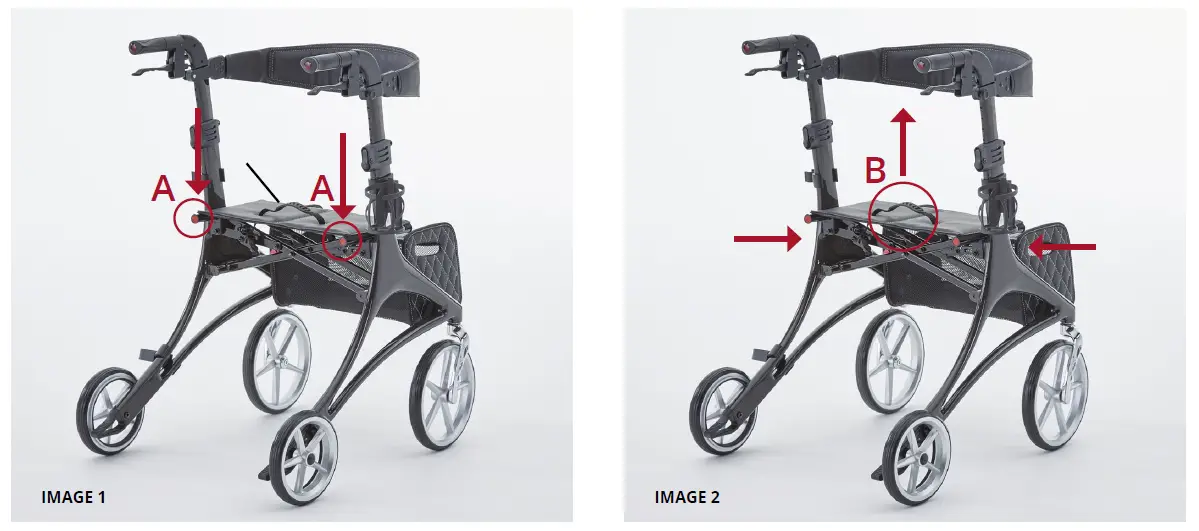 CareCo WA01081 Carbon X Rollator 2