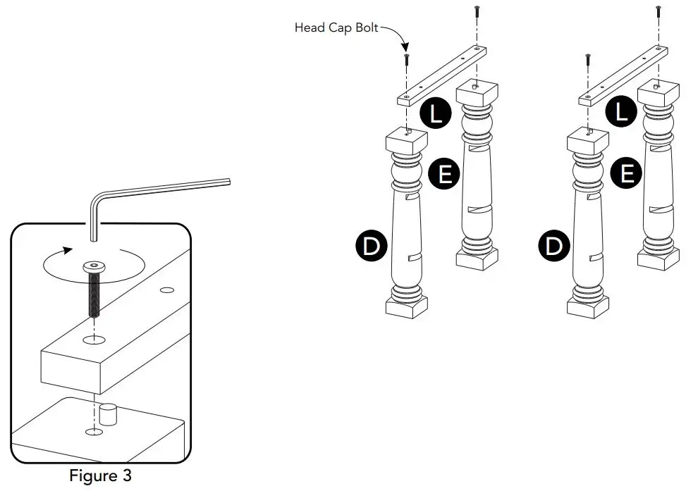 homestyles 5094-942 Kitchen Island Instruction Manual - Figure 3